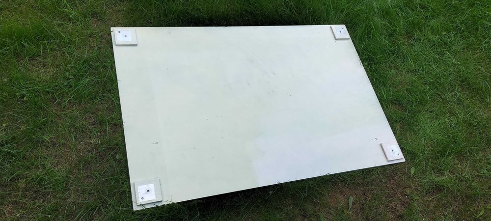 Szklany blat stołu 80x120cm stół z palet