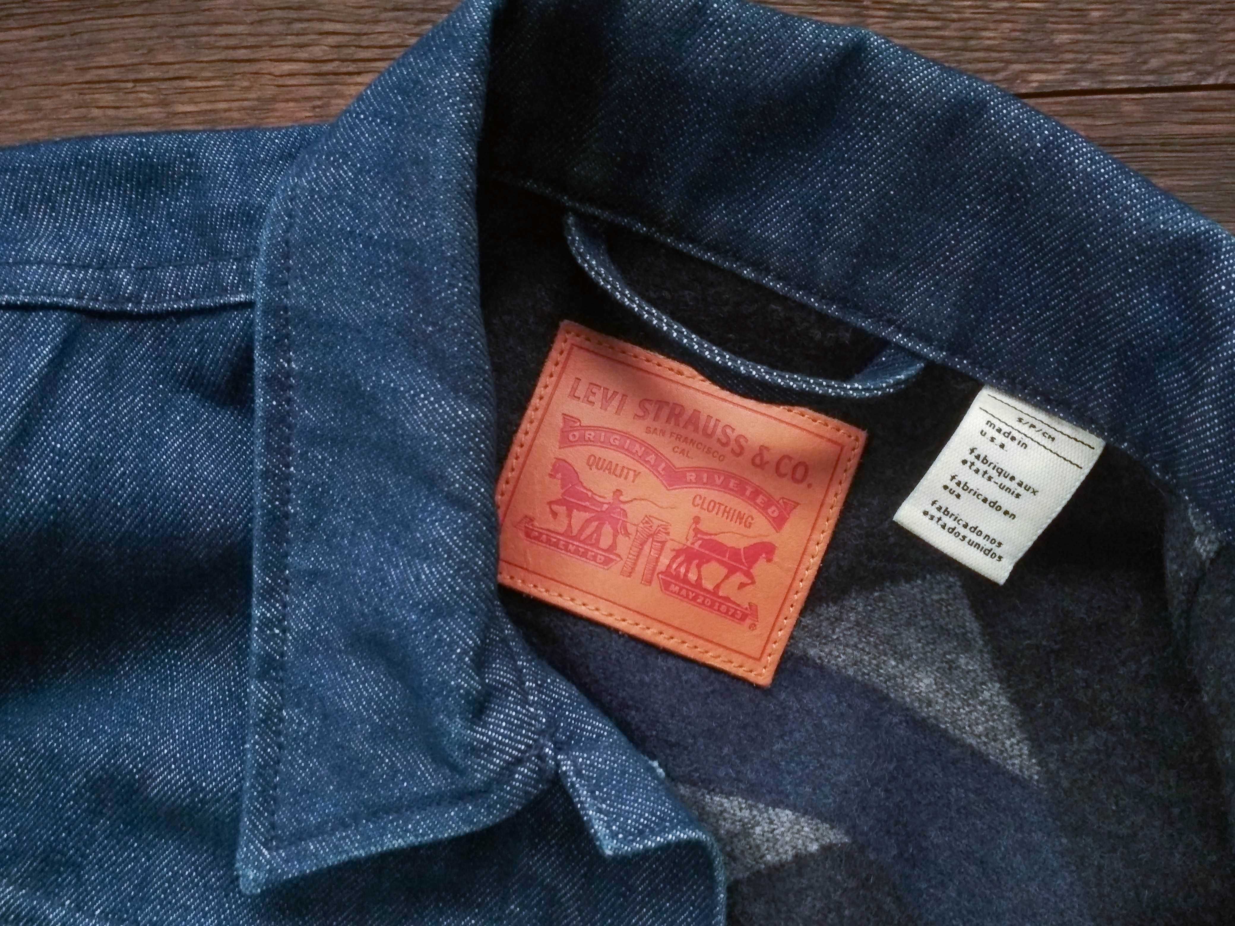 Levis Levi's джинсовая куртка с подкладкой Made in USA США