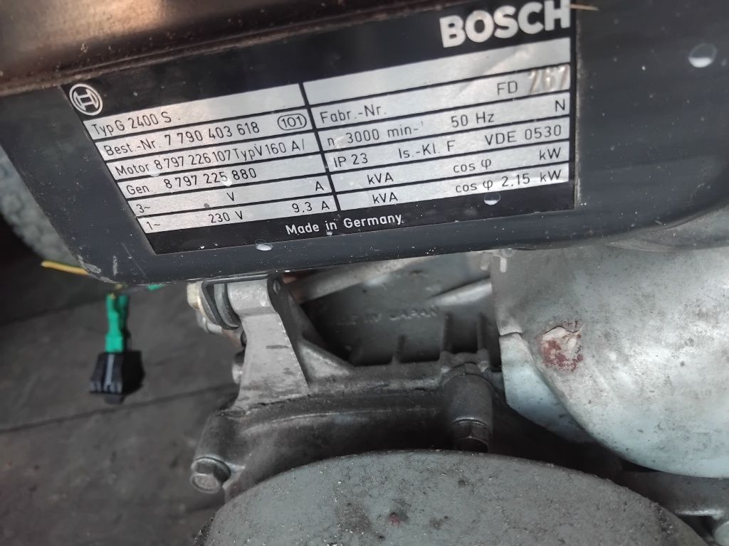 Agregat prądotwòrczy Bosch generator pradu