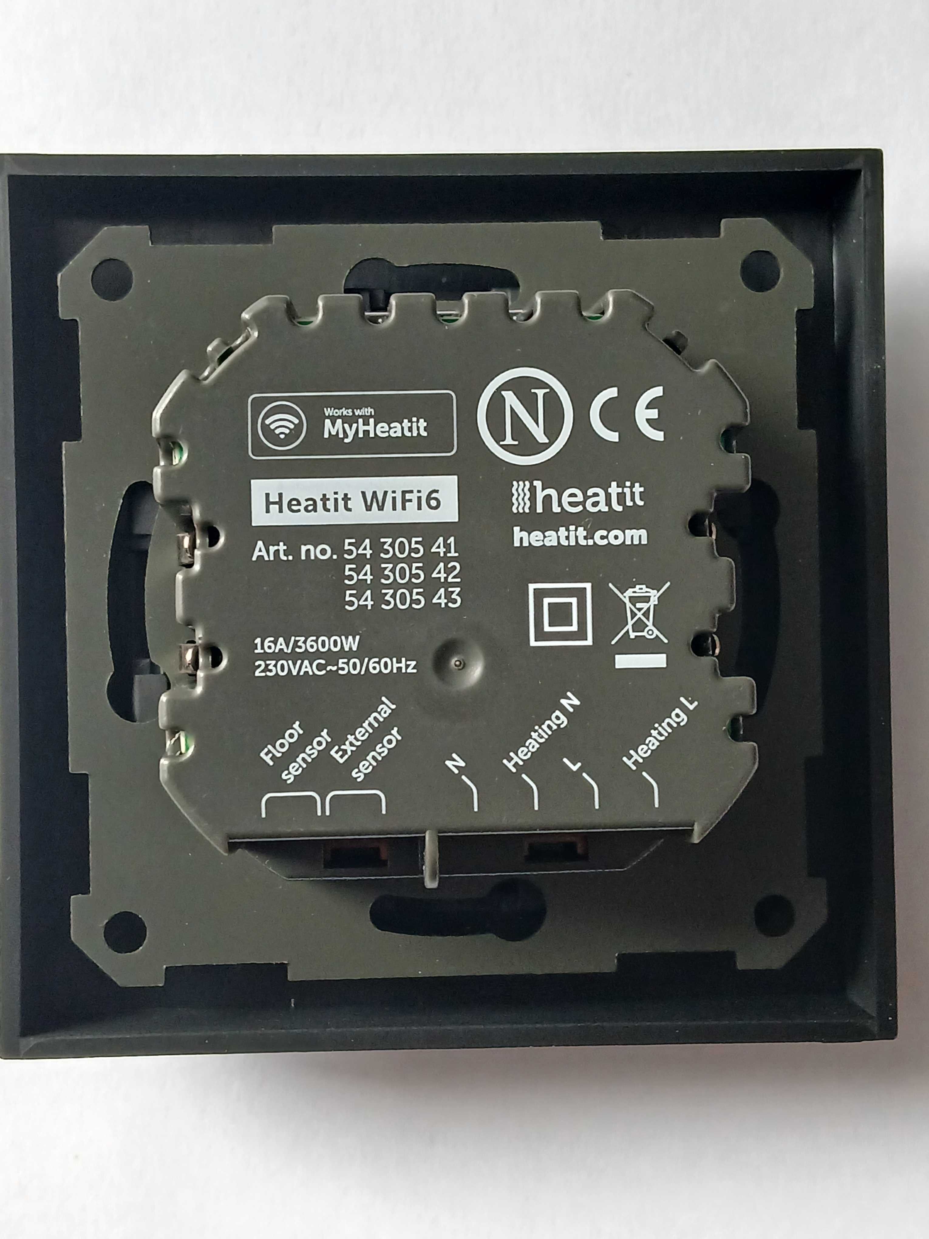 Heatit WiFi6 InteligentnyTermostat Ogrzewania Elektrycznego i Wodnego