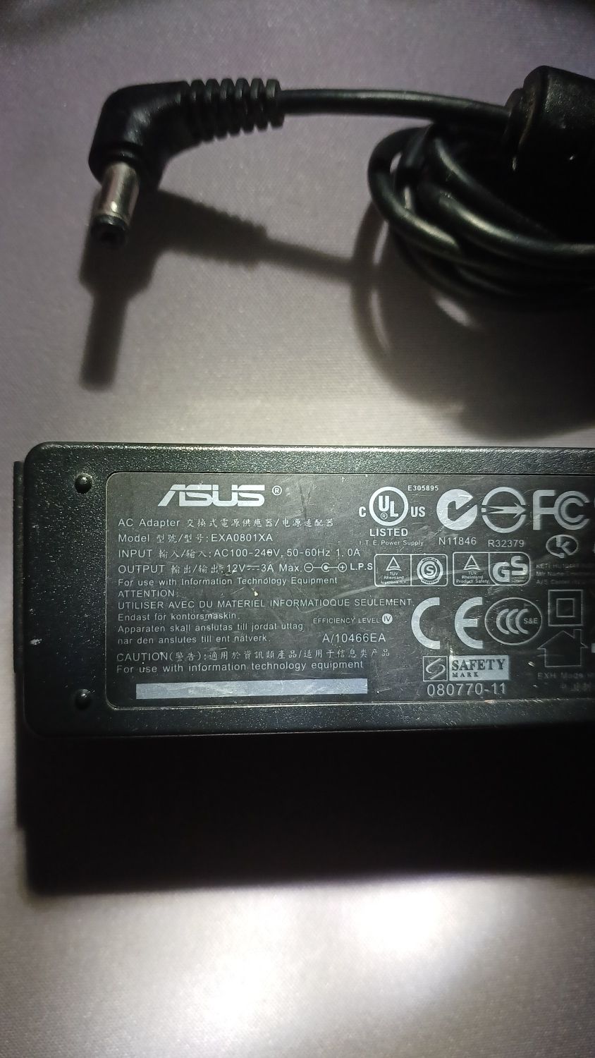 Carregador original asus 12V