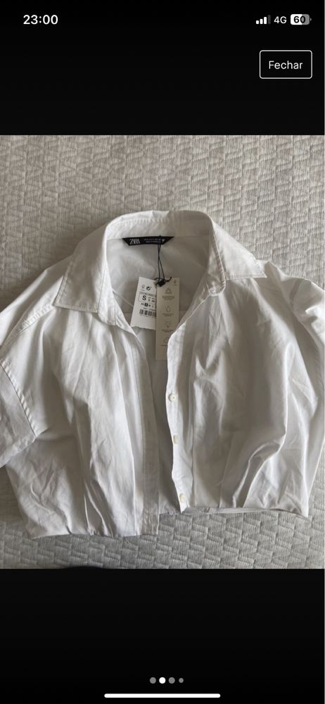 Blusa branca que nunca foi usada zara