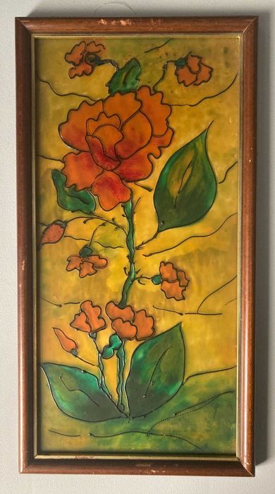 Quadro com Imagem de Flores (~37.5 x 20cm)