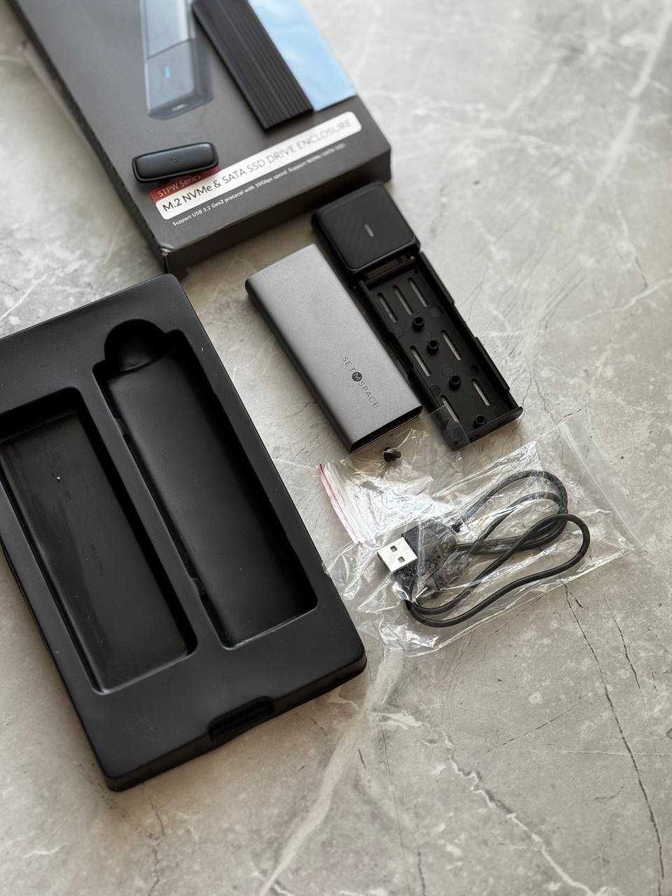 Obudowa SETMSPACE NVMe i SATA, Ssd i kabel