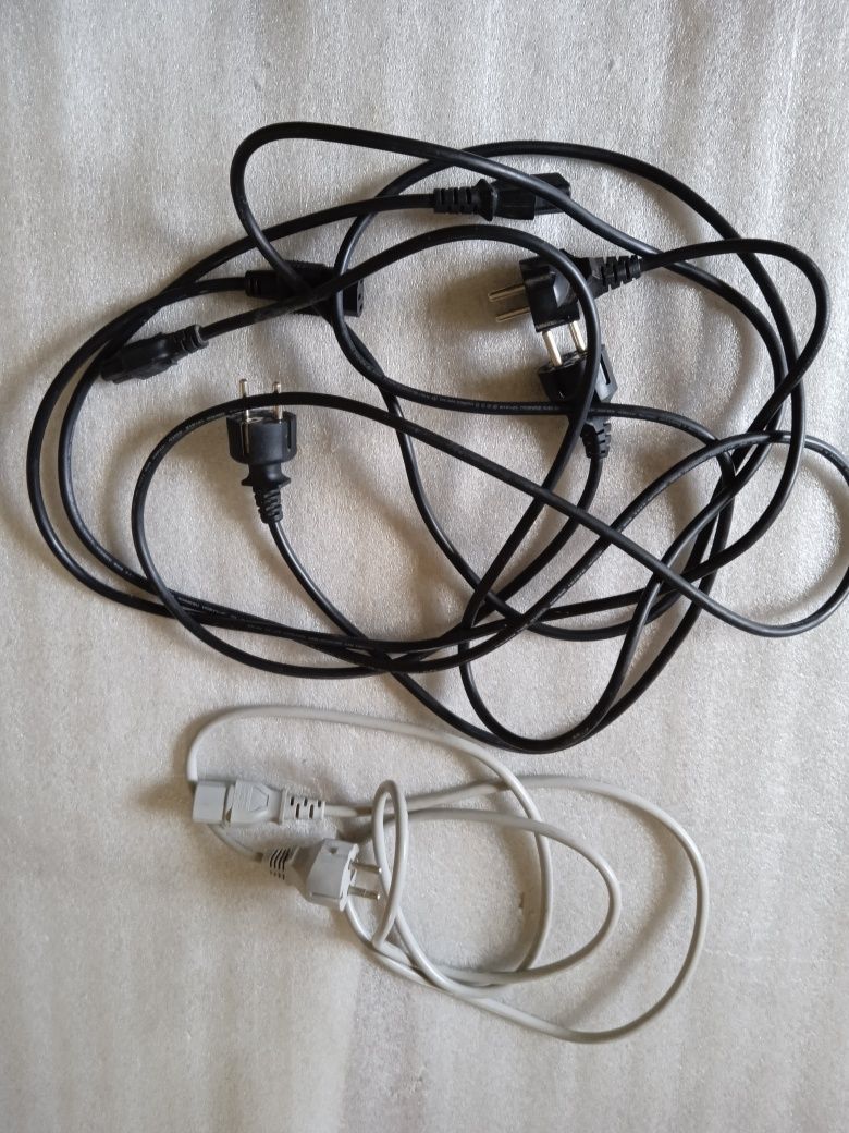 Сетевой кабель шнур провід  220V 3 pin для ПК принтера телевизора