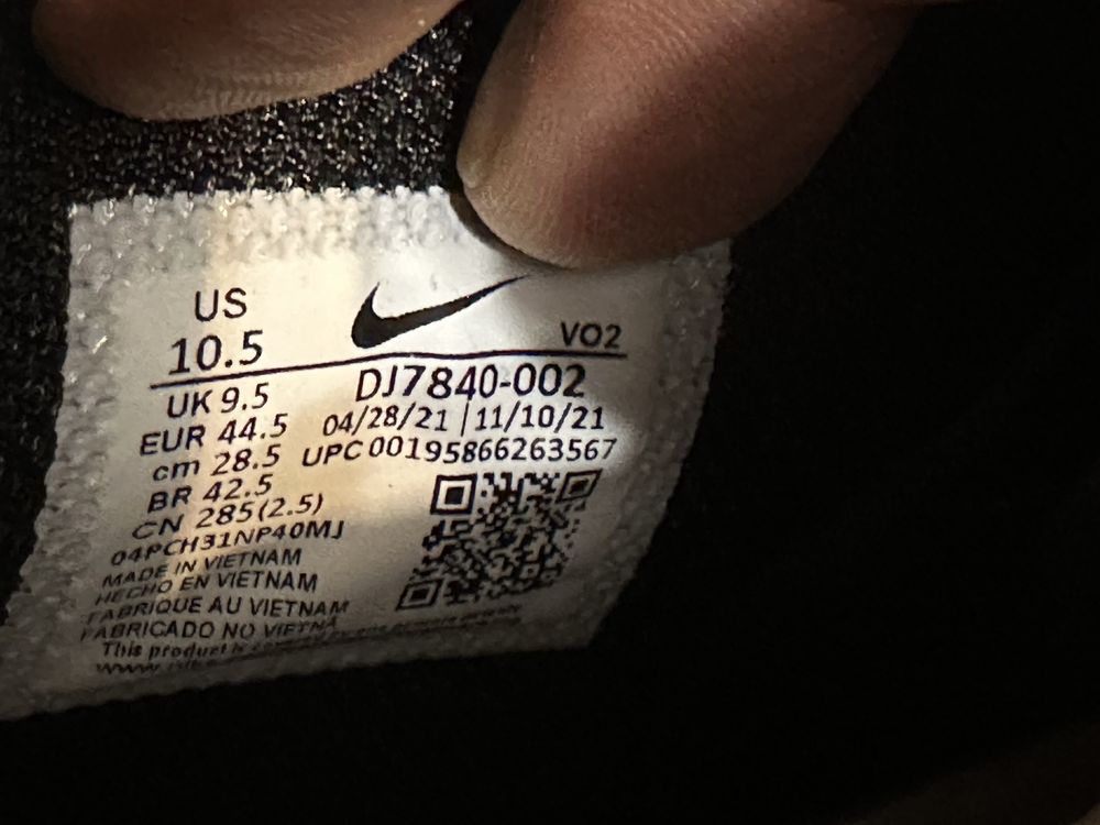 Buty Nike x Stüssy Air Force 1 '07 Mid Grey Black 44,5