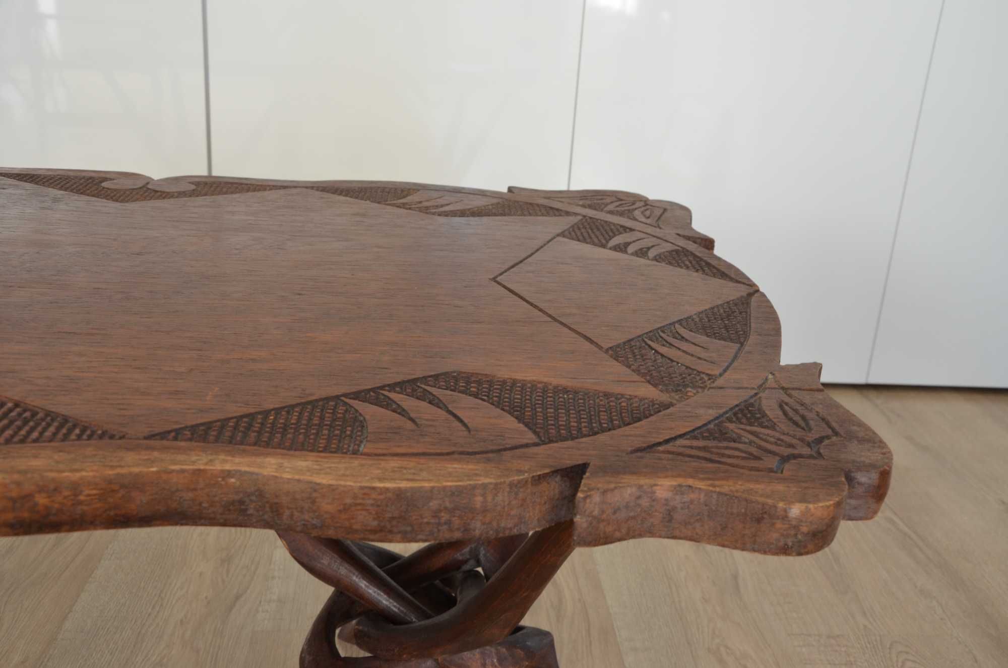 Piekny stół z drewna egzotycznego Unikat