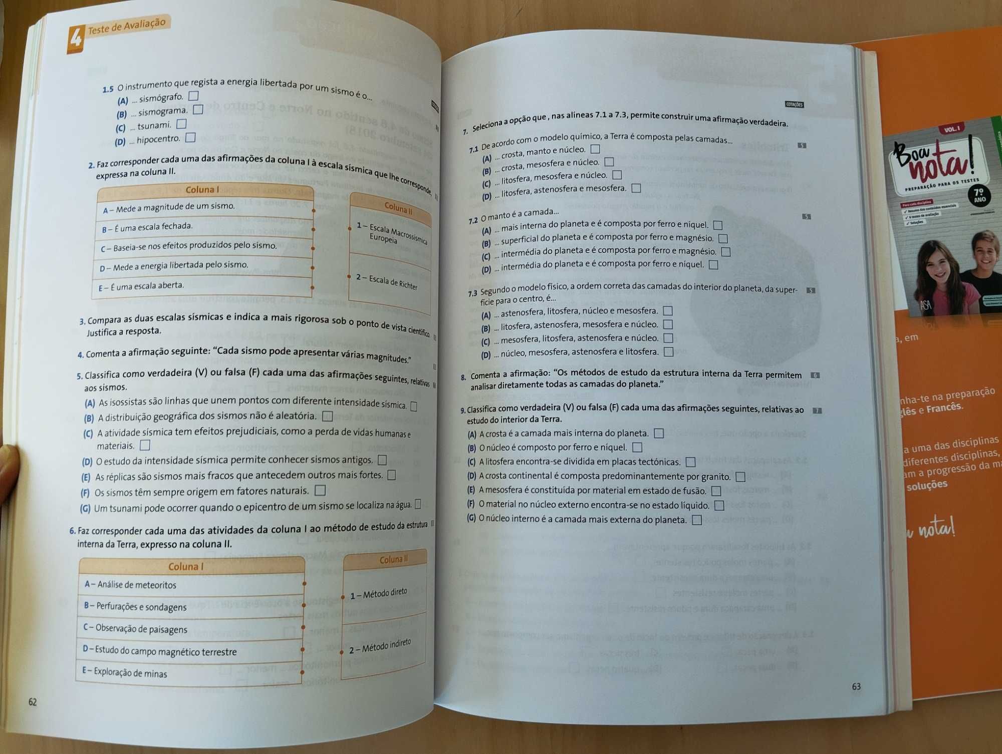 Livros de fichas para estudar 7º ano NOVOS