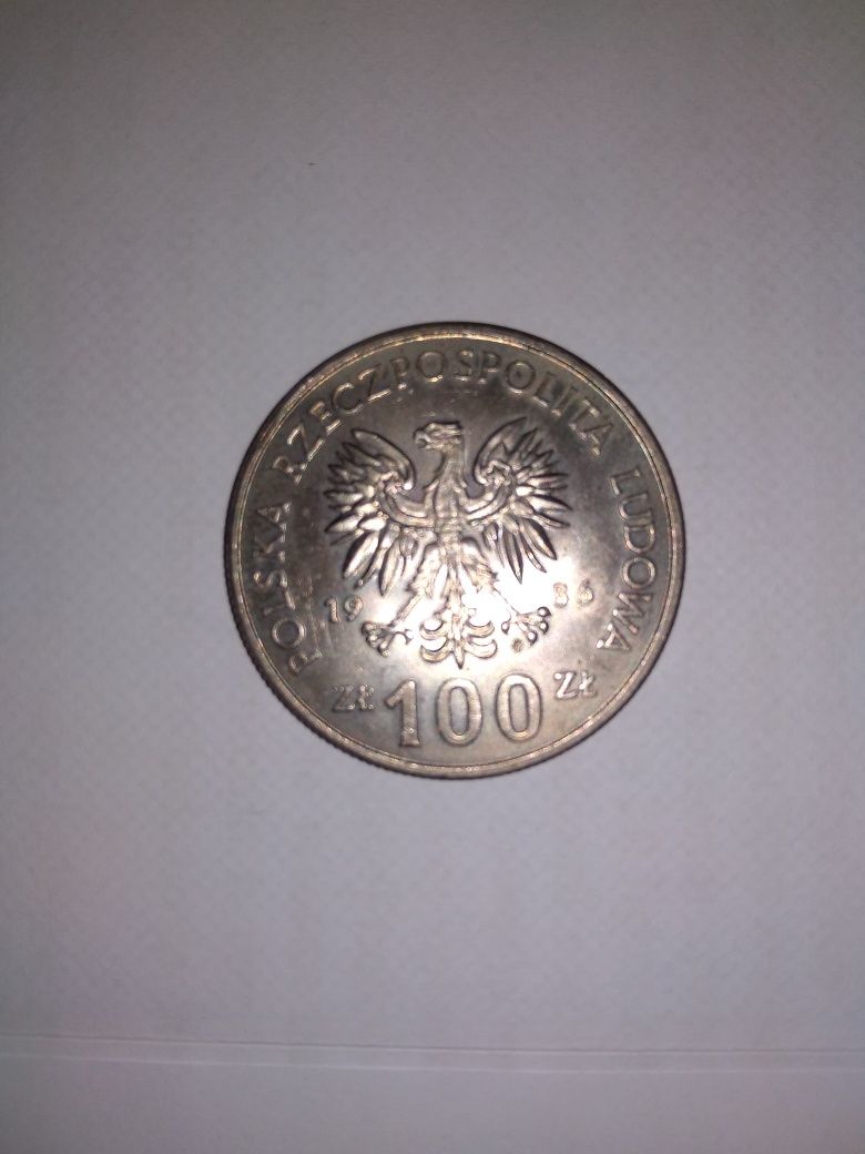 Moneta PRL-u 100zl z1986r.
