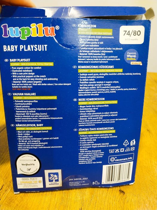Kombinezon letni dziewczęcy 74/80