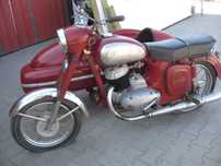 Jawa 250 z koszem velorex JAWA