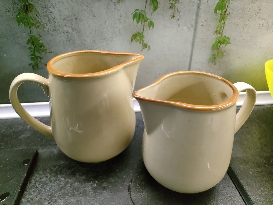 Dzbanki Ceramiczne Tułowice pojemność 1,25L oraz 1,75 L PRL Vintage