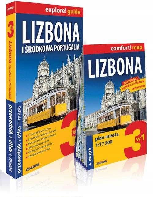Lizbona 3W1: Przewodnik + Atlas + Mapa
