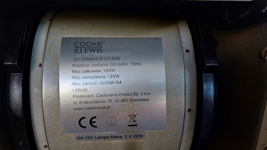 Cooke&Lewis Okap kominowy 3388 A2 60 cm