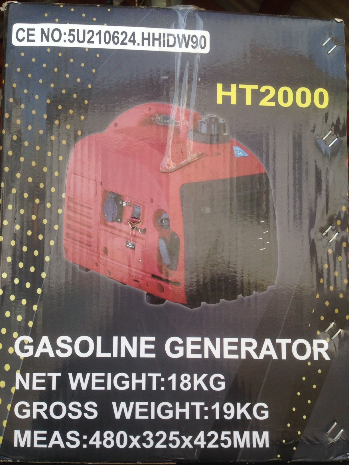 Генератор бензиновий Huttenberg HT2000 (2000 кВт)