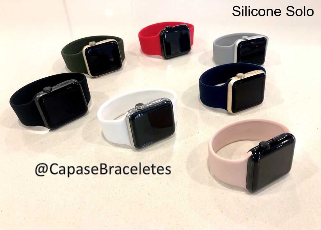 LIQUIDAÇÃO - Bracelete Silicone Solo para Apple Watch