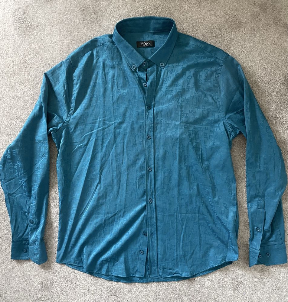 Koszula turkosowa Hugo Boss r. XL!
