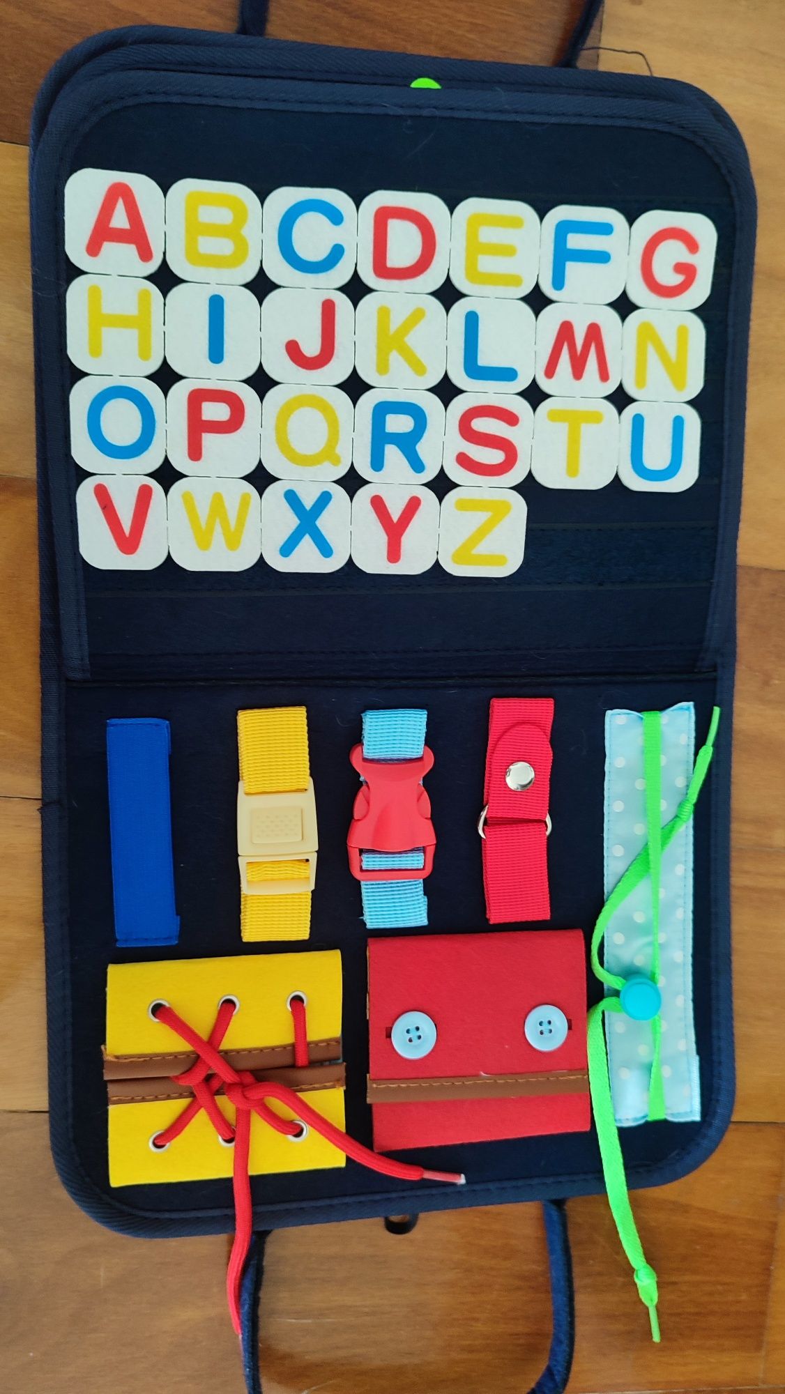 Busy Board Toddler - mala atividades sensoriais Montessori