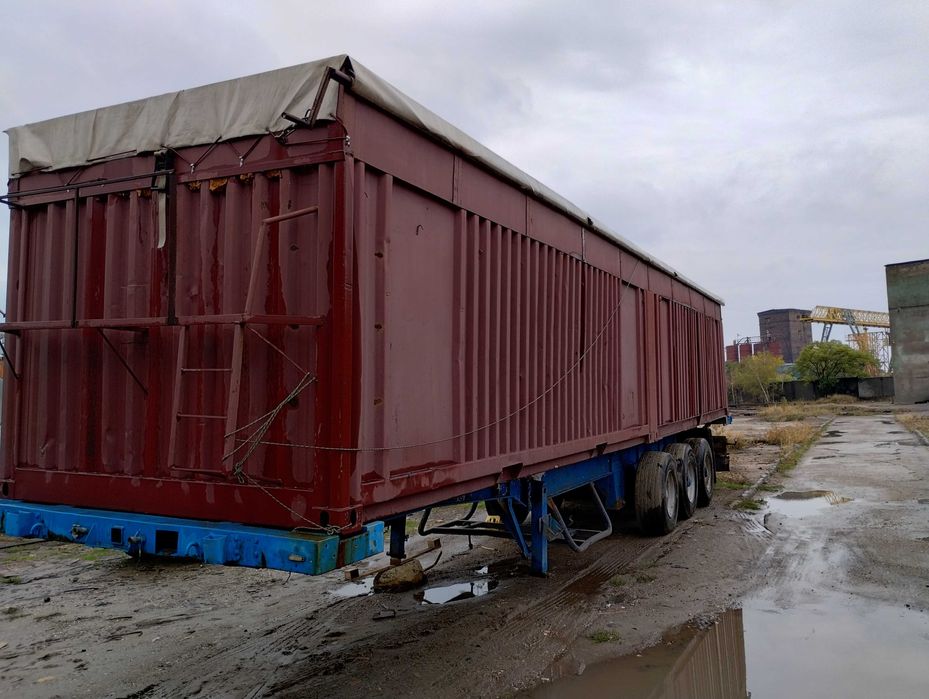 Продам напів причеп з контейнером