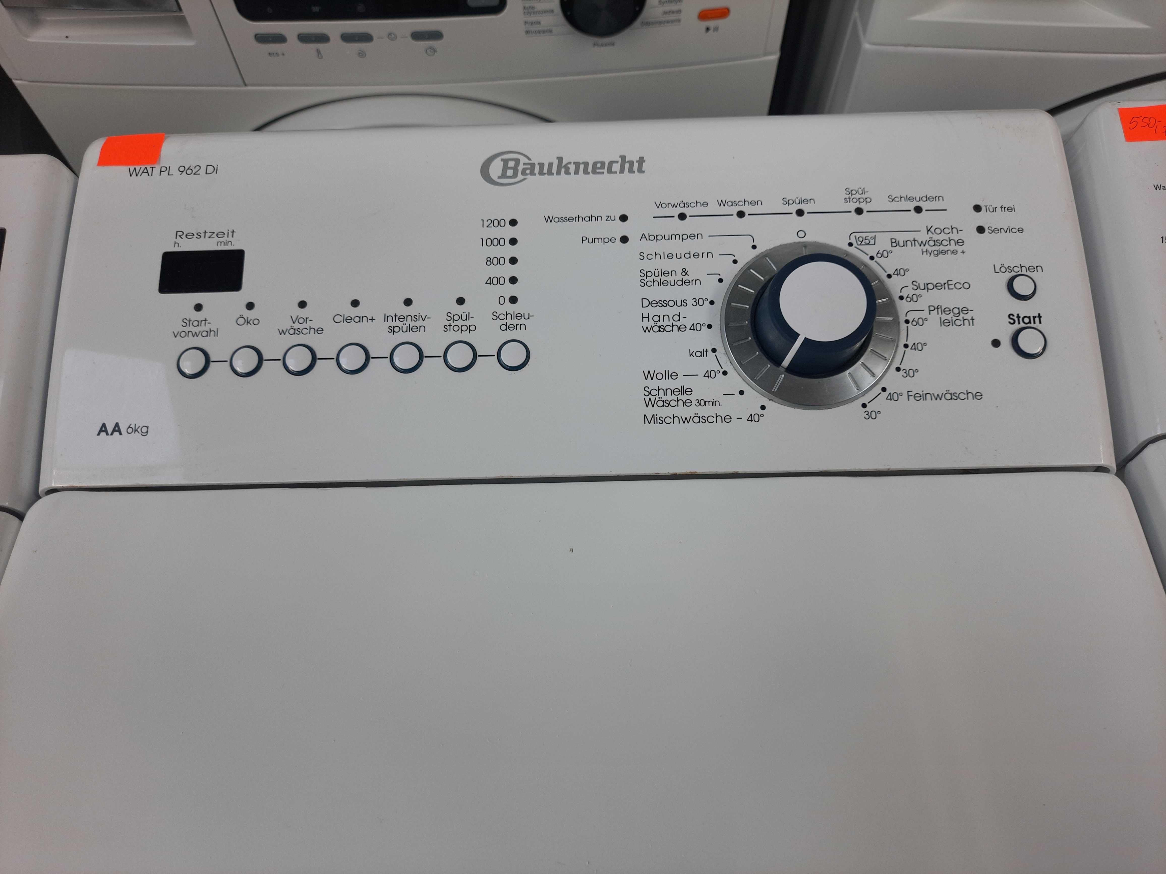 Pralka Bauknecht/Whirlpool 6 kg + inne modele z AGD Zachód.