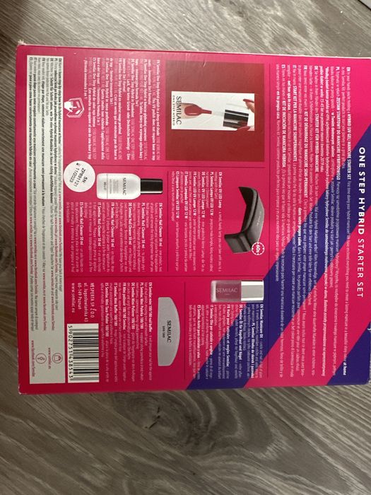 semilac Zestaw One Step Hybrid lampa lakier olejek polerka nowy