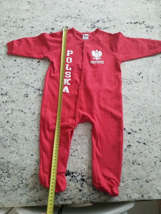 Strój kibica pajacyk rampers piżamka dejna.pl Polska