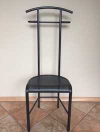 Krzesło stojak łazienkowy metal czarny