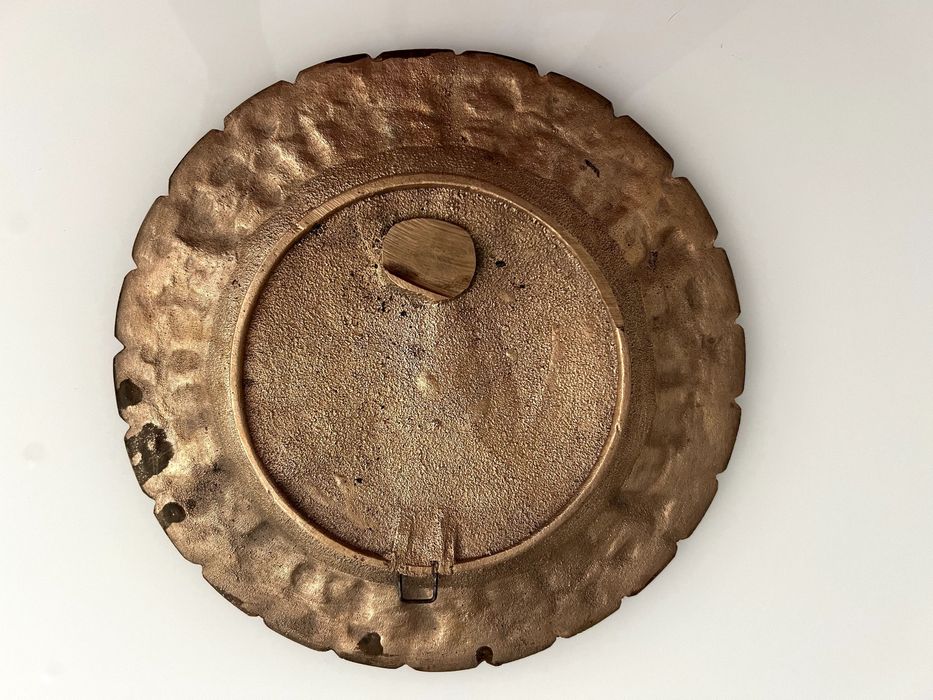 Prato decorativo em cobre