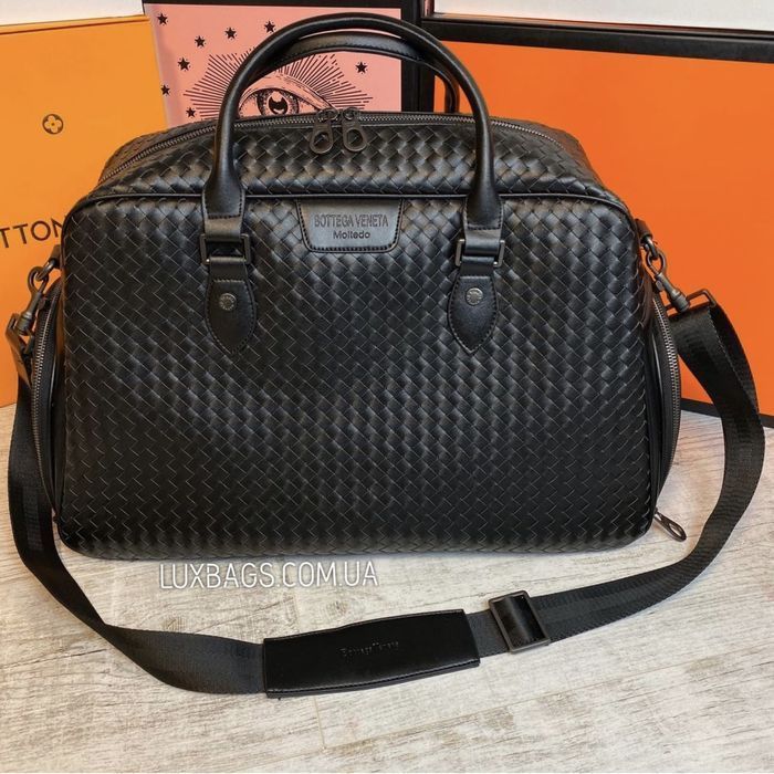 Мужская кожаная дорожная сумка спортивная B0ttegaVeneta