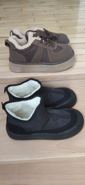 Нові жіночі утеплені кросівки, черевики на зиму чи холодну осінь