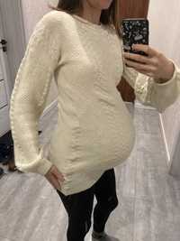 Sweterek ciążowy kremowy