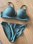 Strój dwuczęściowy kąpielowy H&M miska 75 B super push up majteczki M