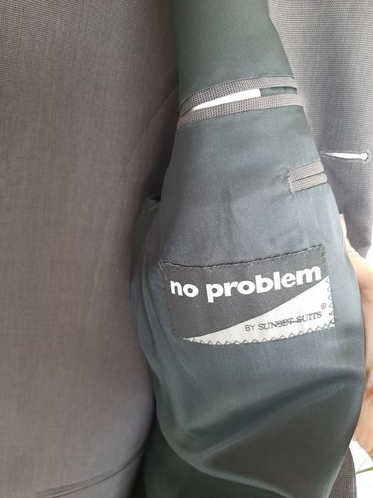 Garnitur męski grafitowy