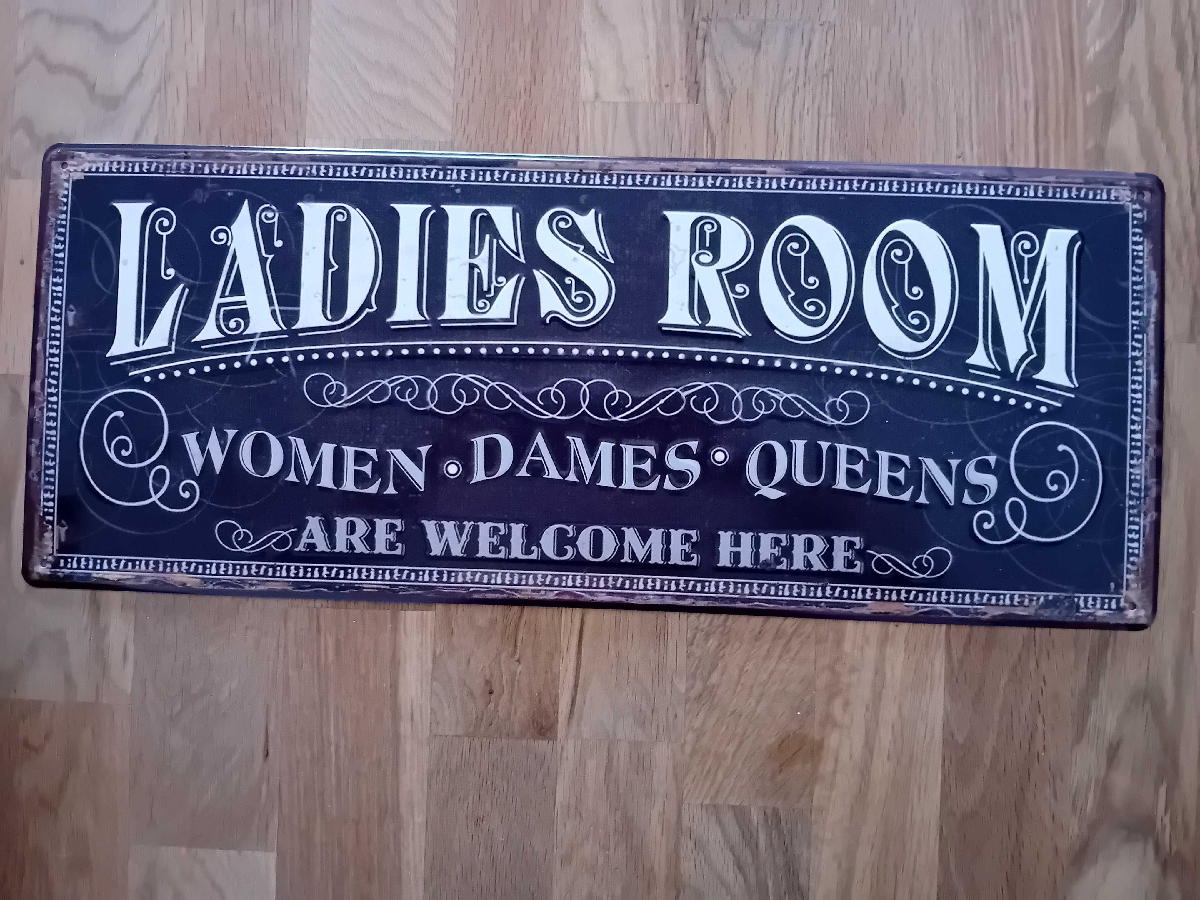 Placa Metálica Ladies Room