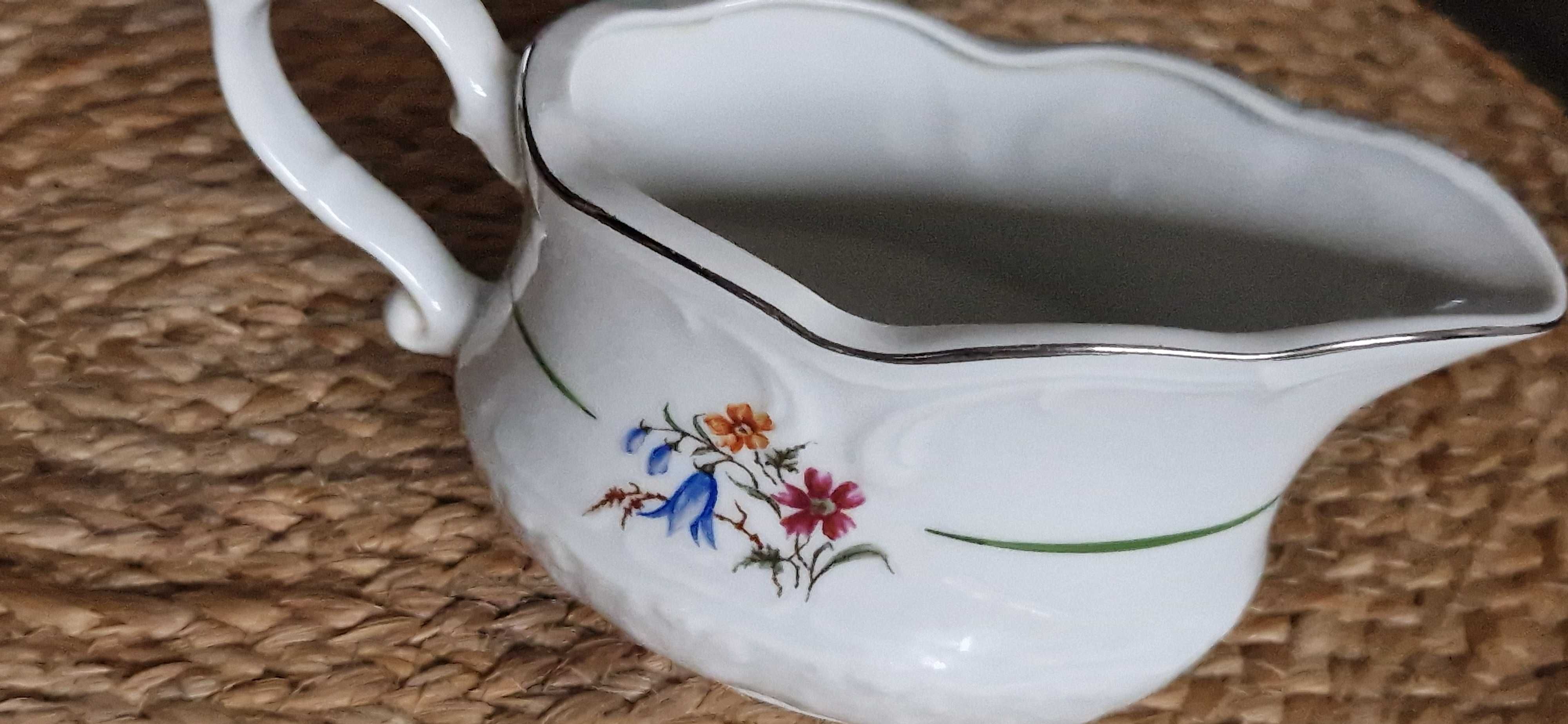 Porcelana prl sosjerki i talerz