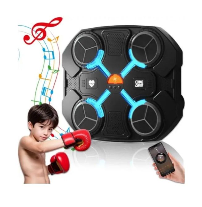 Тренувальний боксерський тренажер з музикою та підсвіткою 32х27.5 см