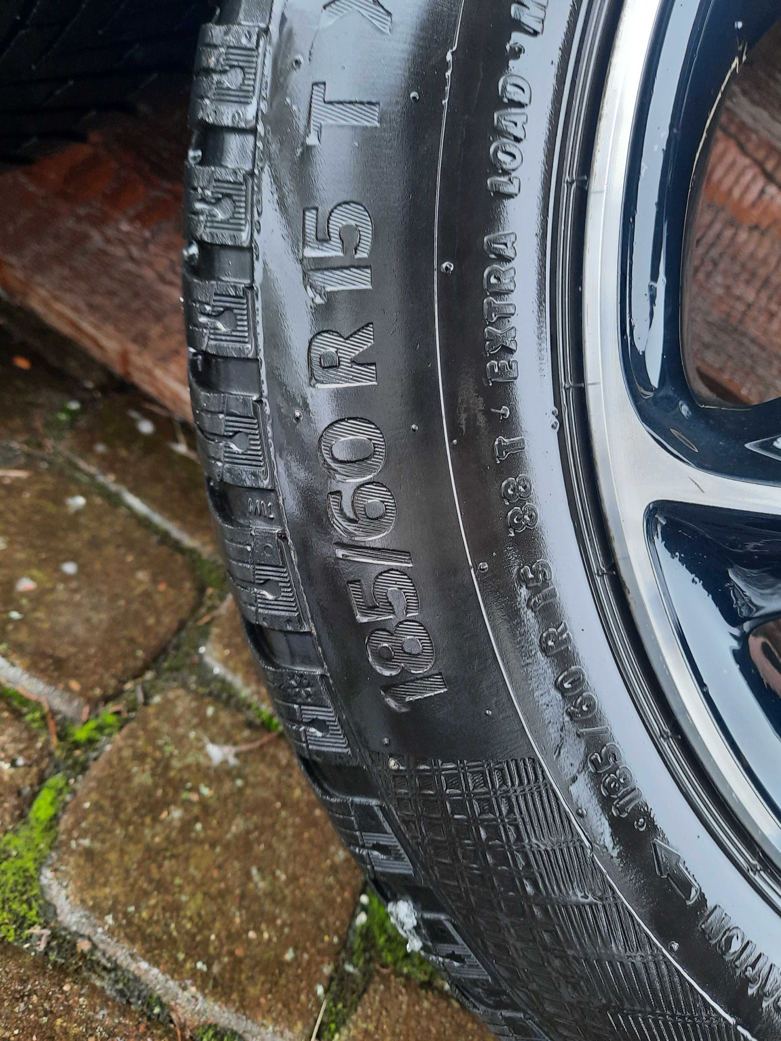 Alufelgi 15" RONAL  z oponami zimowymi Continental 185/60 R15