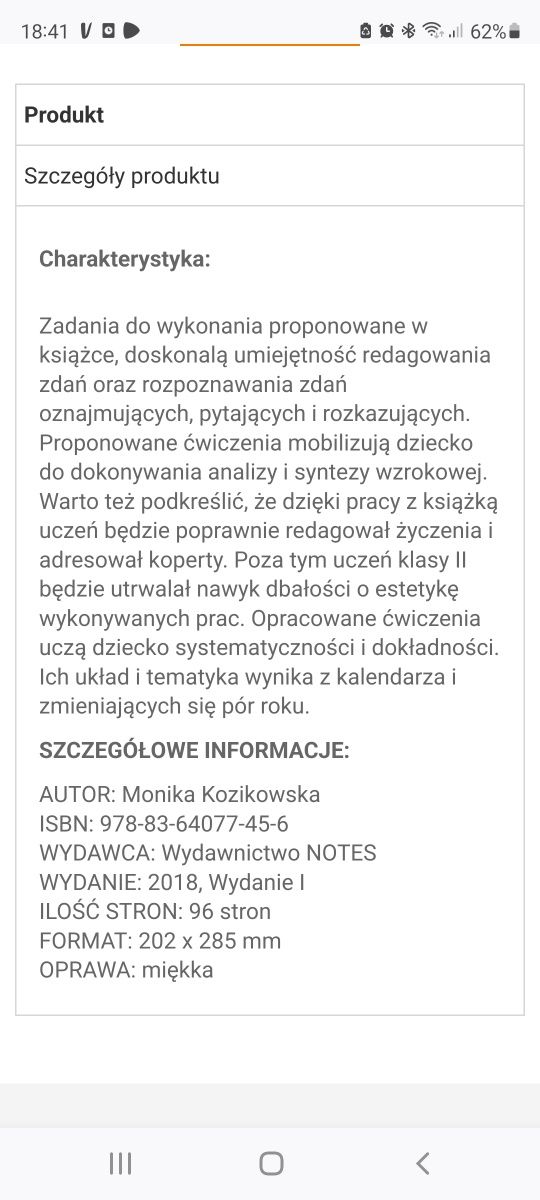 Kl II ABC Język POLSKi  , Kangurek Niko matematyka + gratis