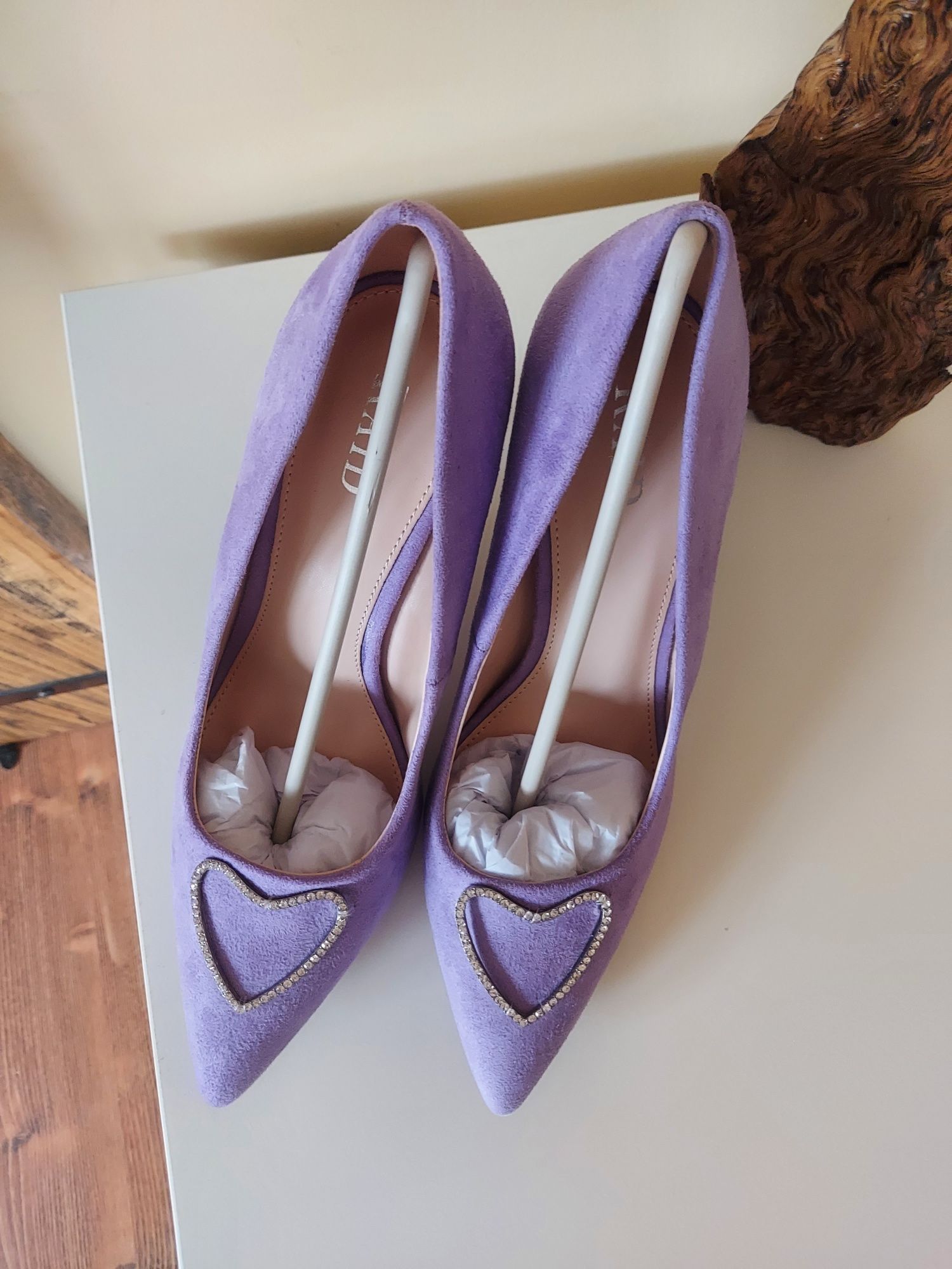 NOWE liliowe buty na obcasie. Szpilki RAID Alezio Lilac rozmiar 41