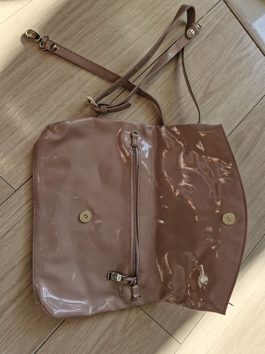 Torebka Zara nude kopertówka