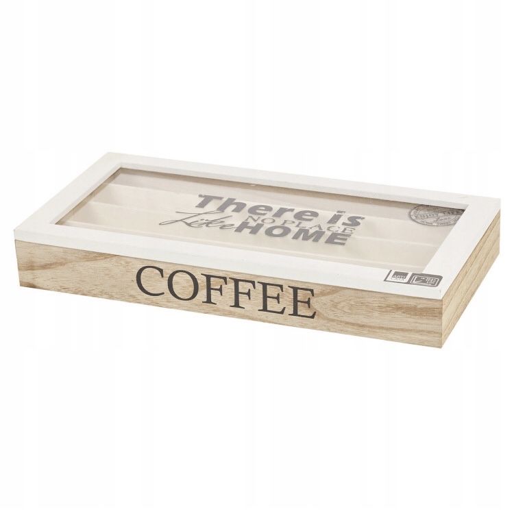 OKAZJA! Westwing pudełko pojemnik na kapsułki Nespresso kawa drewno!