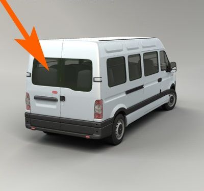 Заднее стекло левая распашонка Renault Master Мастер Movano Interstar