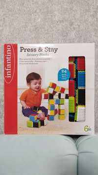 Кубики Infantino текстурні 316051I Sensory Blocks