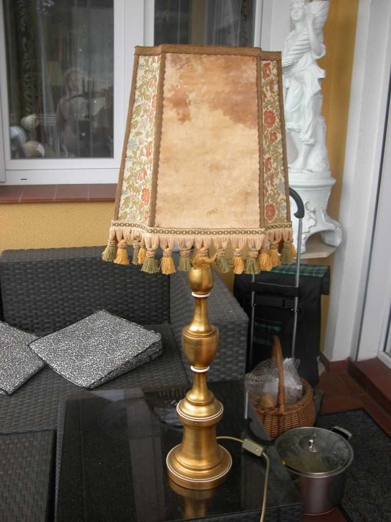 ręcznie szyty abażur skóra lampa 98cm