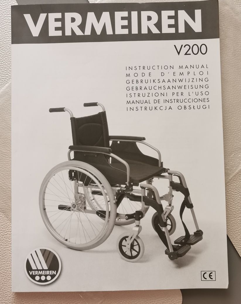 Wózek inwalidzki Vermeireb v200. Nowy