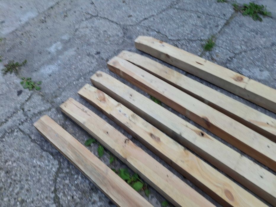 Legary podłogowe, kantówka taras 80x90mm