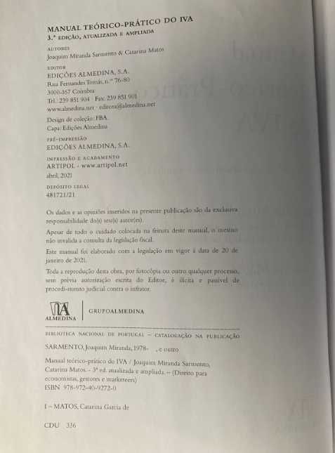 Manual Teórico-Prático do IVA