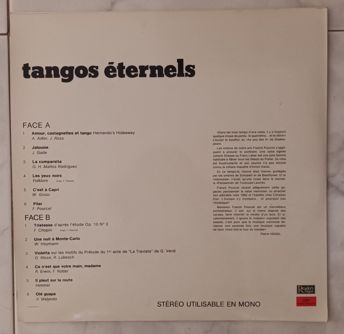 Disco Vinil Franck Pourcel Tangos Eternels