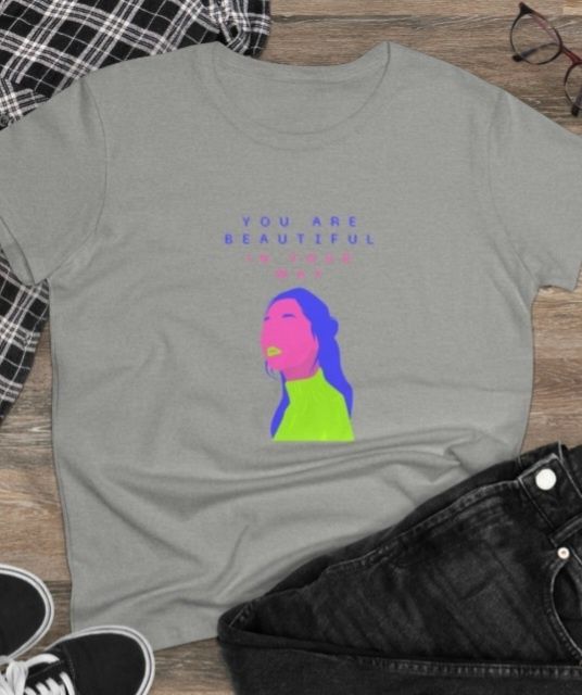 T-shirt  única colorida