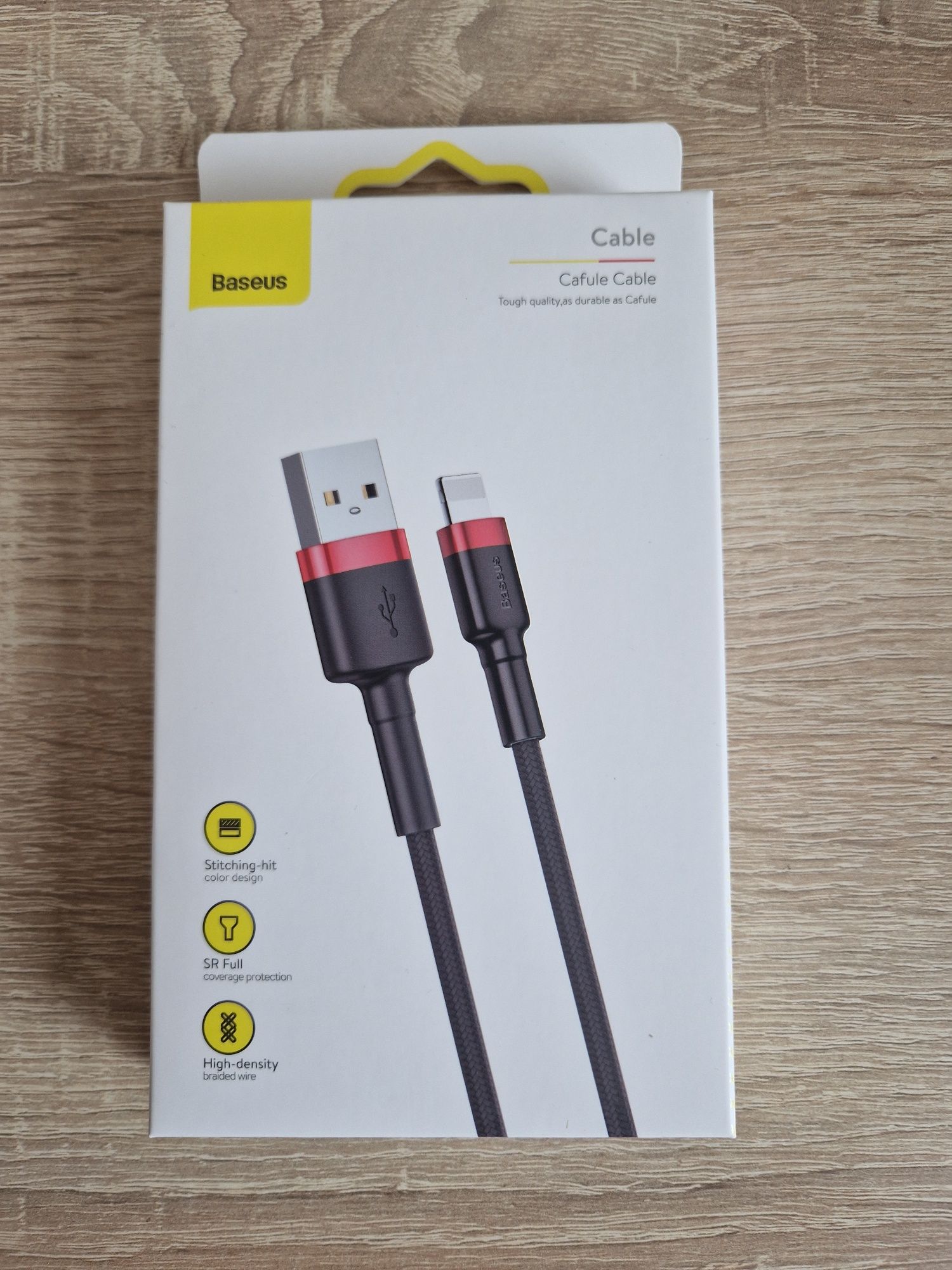 Baseus Kabel Cafule - USB na Lightning - 2,4A 1 metr (CALKLF-B19)